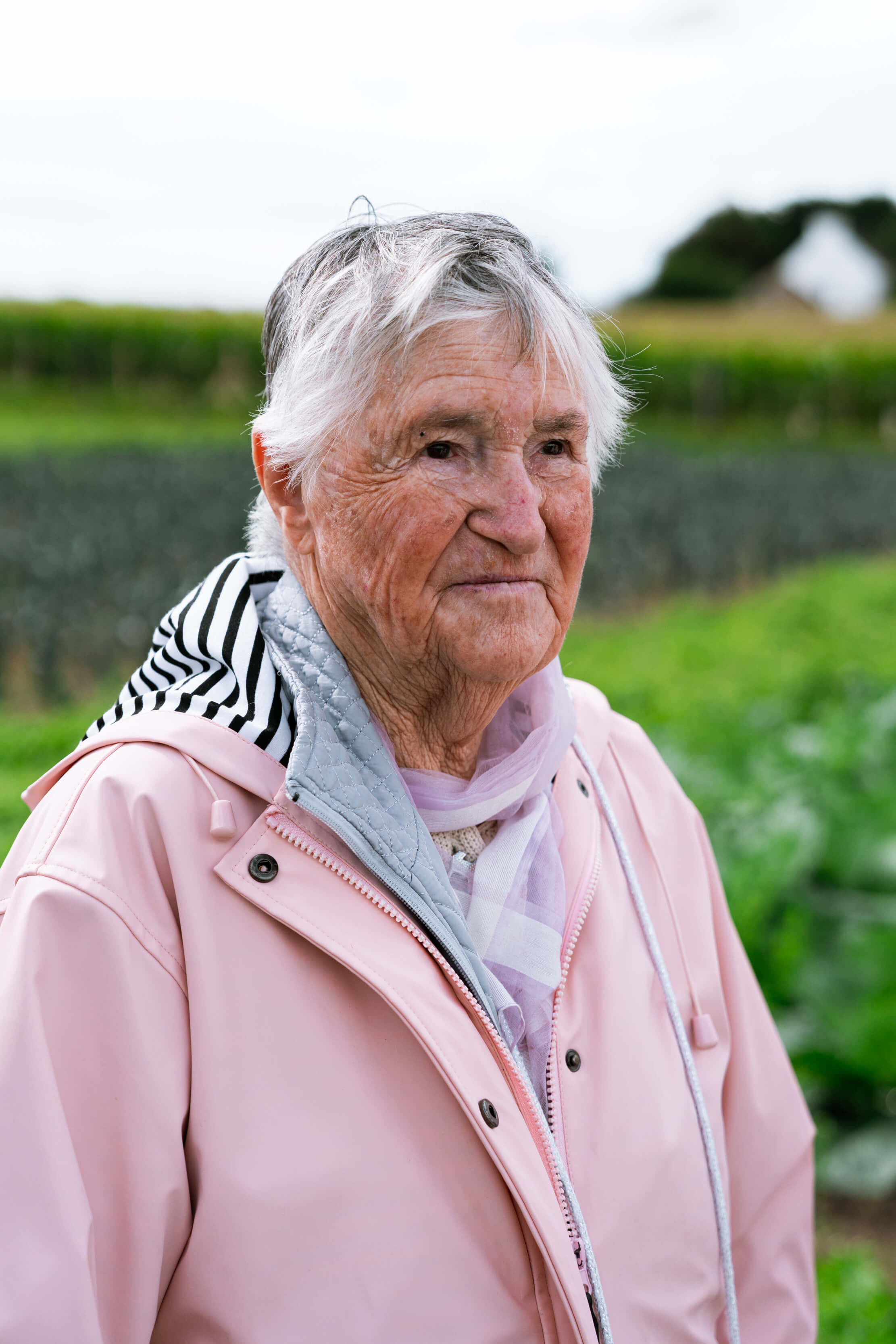 Giselle, résidente de la maison de retraite dAuray